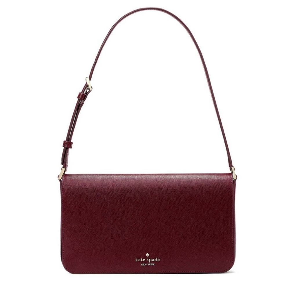 Kate Spade Burgundy Staci Shoulder Bag